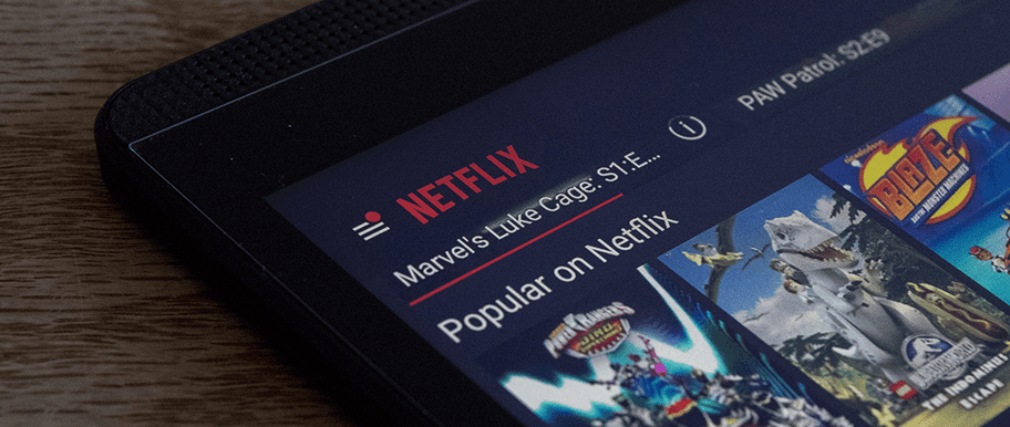 Netflix sur tablette