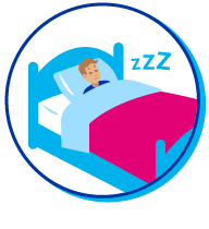 Picto enfant au lit