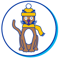 Picto chat bonnet &eacute;charpe