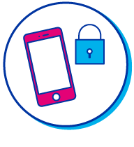 Picto cadenas et t&eacute;l&eacute;phone