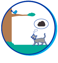 Picto Chat Oiseau