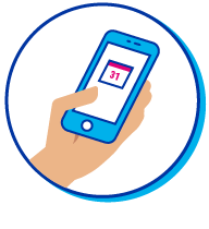 Picto smartphone calendrier