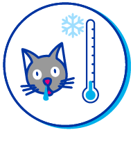 Picto chat thermom&egrave;tre
