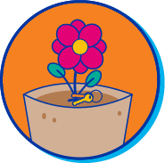 Picto pot de fleur