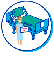 Picto enfant h&ocirc;pital dipl&ocirc;me