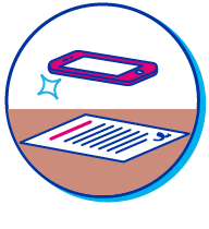 Picto scanner smartphone
