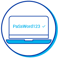Pictogramme d'un mot de passe simple