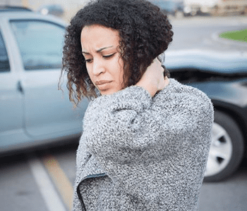 Femme accident de voiture