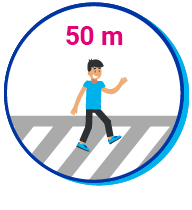 Picto pi&eacute;ton 50m