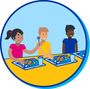 Picto enfant cantine