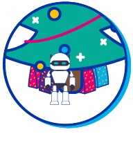 Picto robot sapin