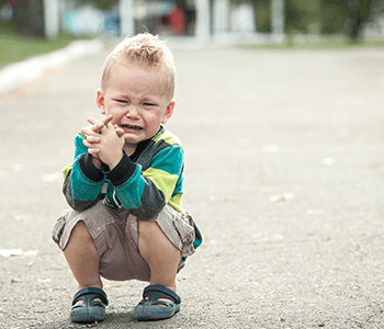 Enfant en pleure