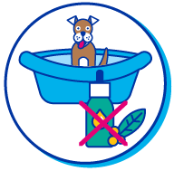 Picto chien bain