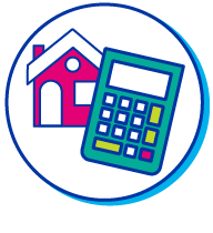 Picto maison calculette