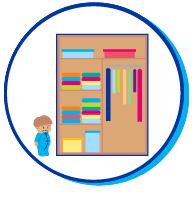 Picto enfant armoire