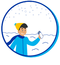 Picto enfant neige