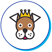 chien couronne