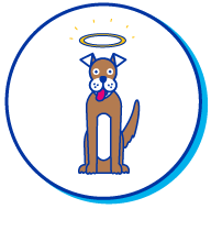 Picto Chien Auréole