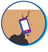 Picto smartphone faille