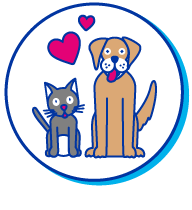 Picto chat chien