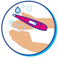 Picto nettoyage thermom&egrave;tre