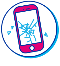 smartphone cassé