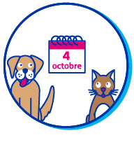 Picto calendrier chat chien