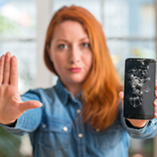 Smartphone cassé