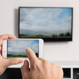 Téléphone connecté à la télévision
