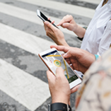 smartphone avec GPS activé