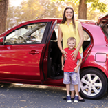 Famille en voiture