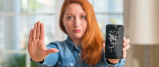 Smartphone cassé