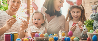famille qui fête pâques