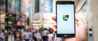 téléphone portable avec la localisation activée