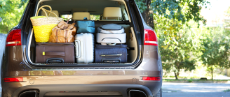 coffre de voiture rangé