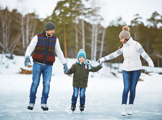 patin &agrave; glace famille