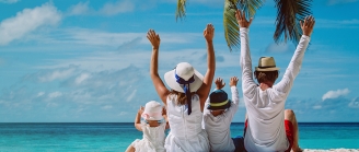 Famille sur la plage