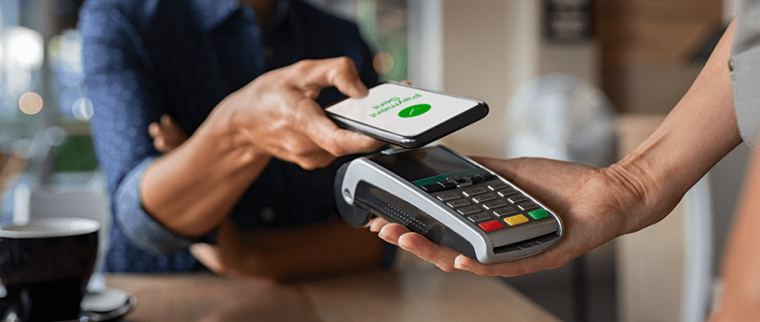 Paiement sans contact t&eacute;l&eacute;phone