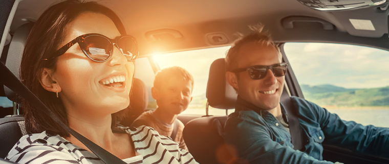 Famille en voyage