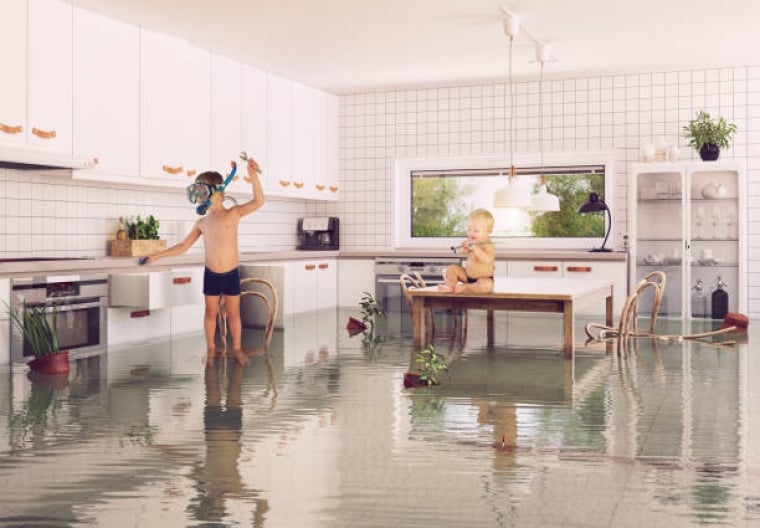 Inondation dans une maison