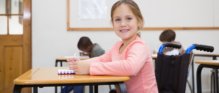 enfant handicap&eacute; &agrave; l'&eacute;cole