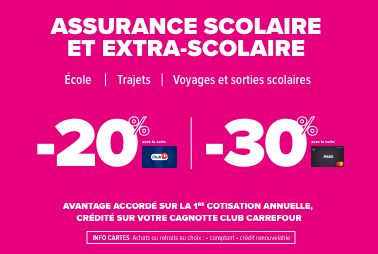 Offre Assurance Scolaire et extra-scolaire